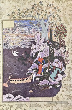 islamique Tableau Peinture - Islamique Miniature 04